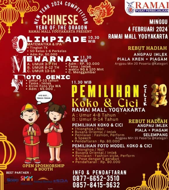 New Year 2024 Competiton Chinese di Jogja