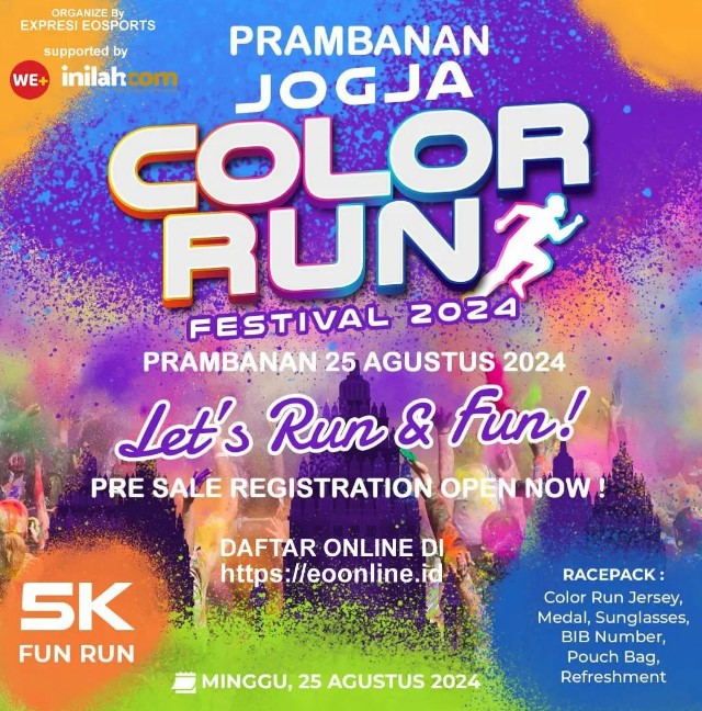 Prambanan Jogja Color Run Festival 2024