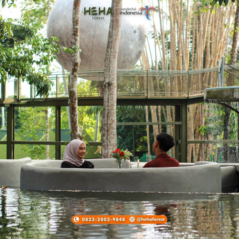 Salah satu spot foto di Heha Forest. Foto: instagram @hehaforest