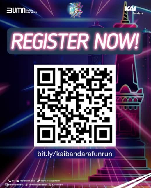 KAI Bandara Glow Night Fun Run 4
