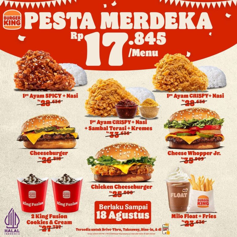 Promo Burger King Jogja Agustus 2024