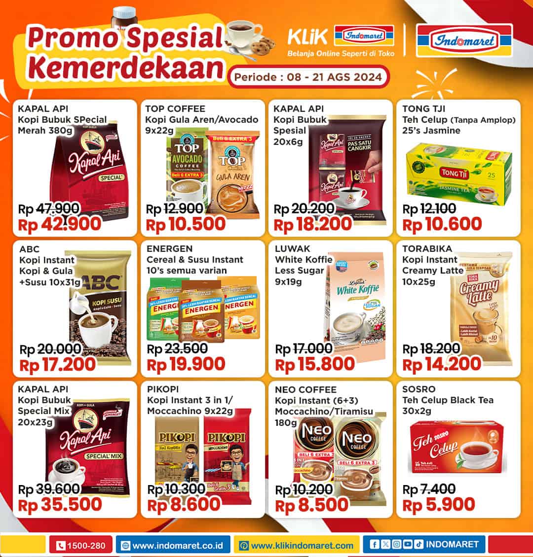 Promo Indomaret Jogja Hari Ini, Banyak Potongan Harga untuk Kopi Bubuk