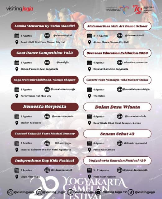 Calendar of Event Agustus 2024 2