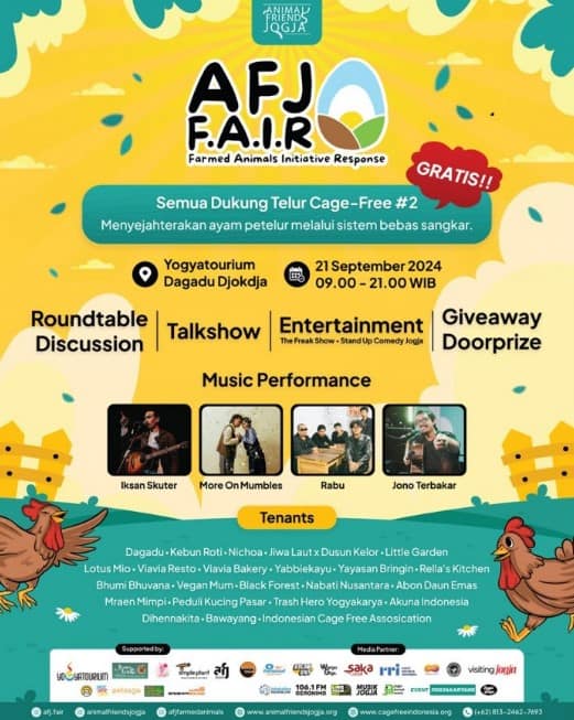 Animal Friends Jogja AFJ F.A.I.R Dukung Telur Cage-Free 2