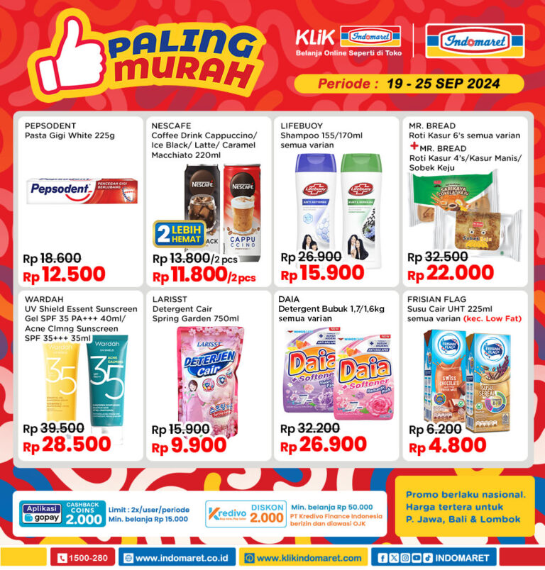 Promo Indomaret Jogja 19-25 September 2024: Harga Paling Murah untuk Aneka Jajanan Hingga Kebutuhan Rumah Tangga