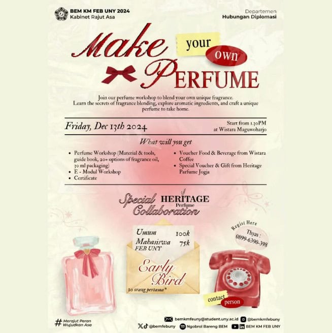 BEM KM FEB UNY x Heritage Parfume Jogja