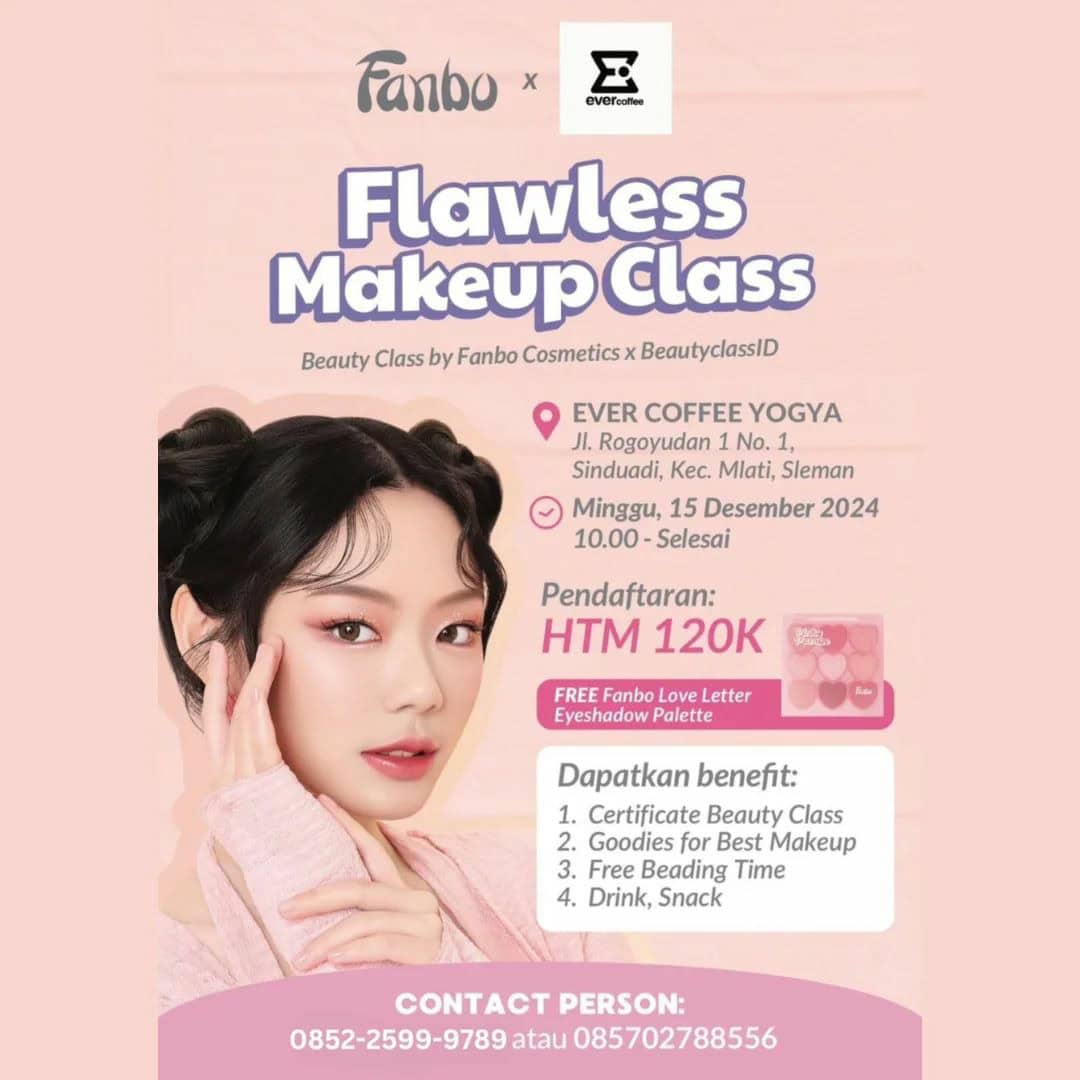 Flawless Makeup Class bersama Fanbo Cosmetics x BeautyclassID