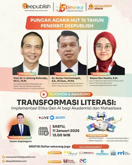 Puncak Acara Hari Ulang Tahun Penerbit Deepublish yang ke-15