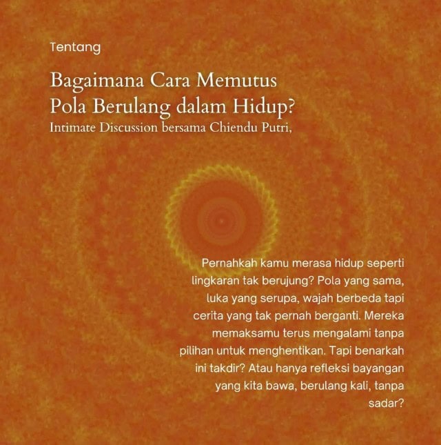 Intimate Discussion Bagaimana Cara Memutus Pola Berulang dalam Hidup 1