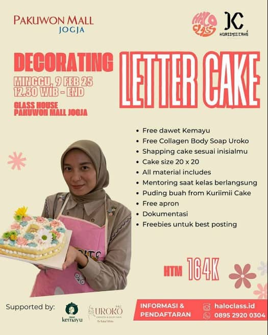 Kelas Decorating Letter Cake