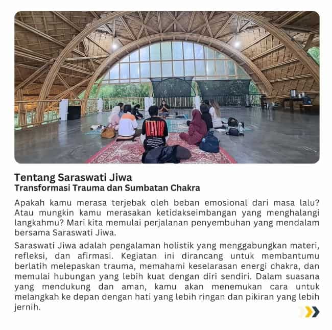 Saraswati Jiwa Transformasi Trauma dan Sumbatan Chakra 1