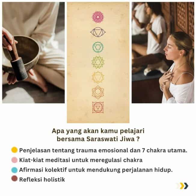 Saraswati Jiwa Transformasi Trauma dan Sumbatan Chakra 3