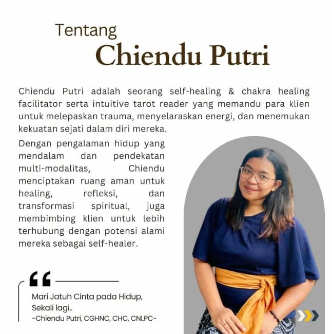 Saraswati Jiwa Transformasi Trauma dan Sumbatan Chakra 4