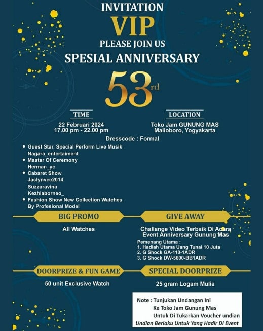 ANNIVERSARY 53th GUNUNG MAS