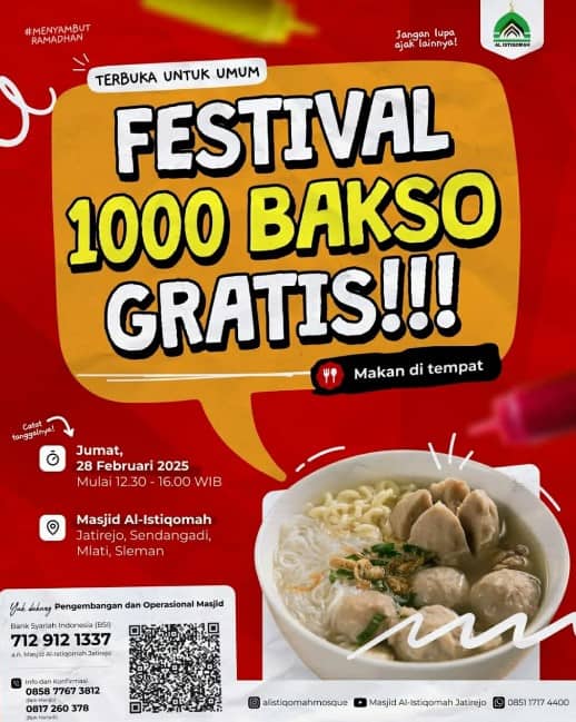FESTIVAL 1000 MANGKOK BAKSO GRATIS