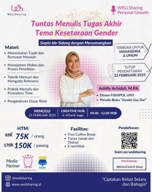 Tuntas Menulis Tugas Akhir Tema Kesetaraan Gender
