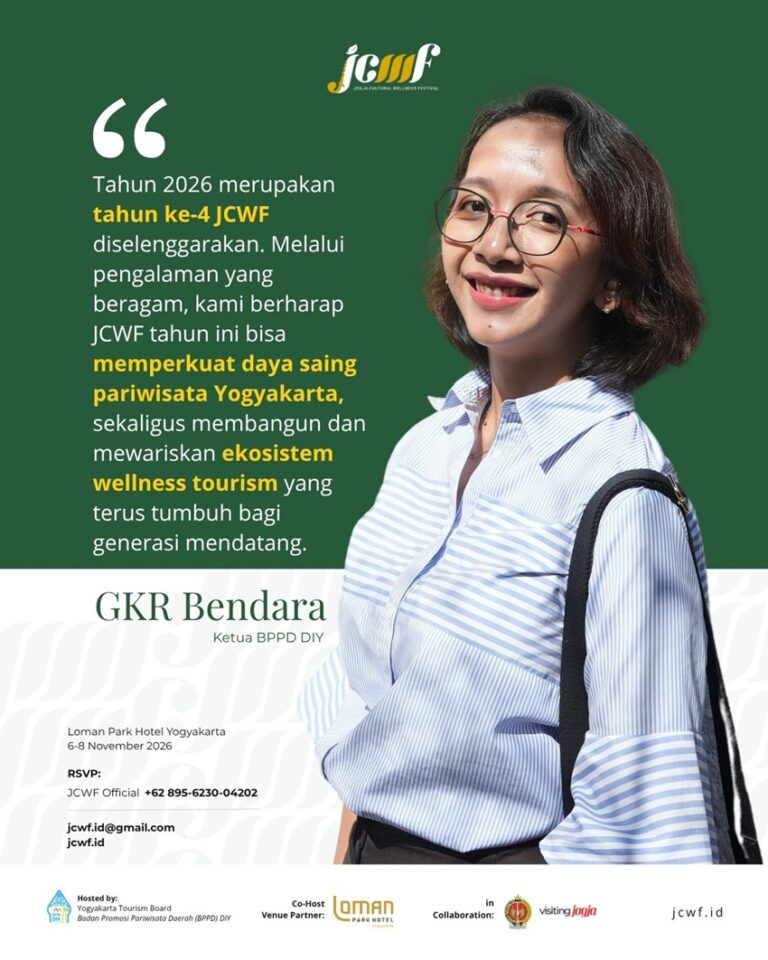 Jogja Cultural Wellness Festival JCWF 2026 di Loman Park Hotel Yogyakarta