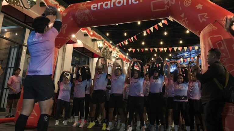 erafone Run 2026 Yogyakarta dengan latar Gunung Merapi