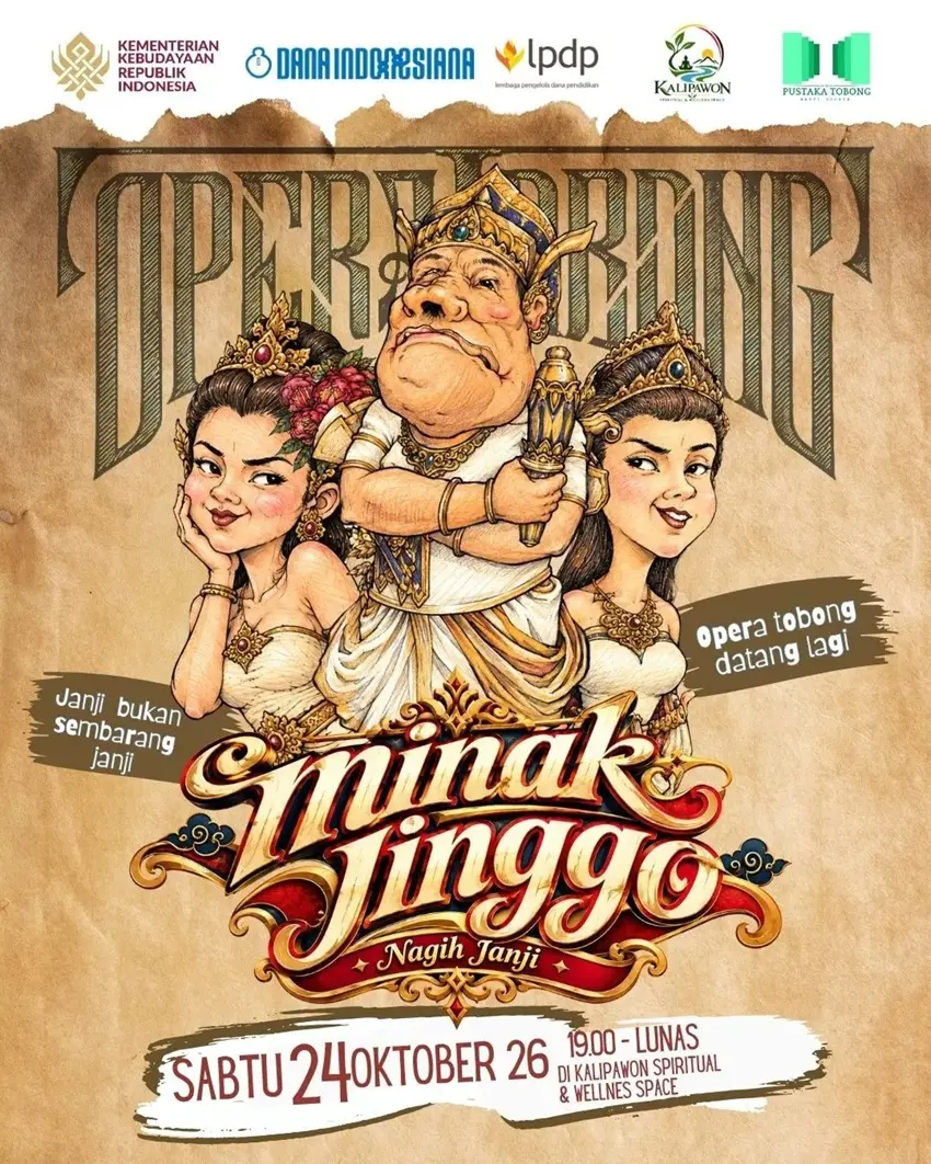 Opera Tobong Jilid #2 “Minak Jinggo Nagih Janji”: Teater Rakyat Gratis di Lereng Merapi Poster Opera Tobong Jilid 2 Minak Jinggo Nagih Janji di Kalipawon Sleman