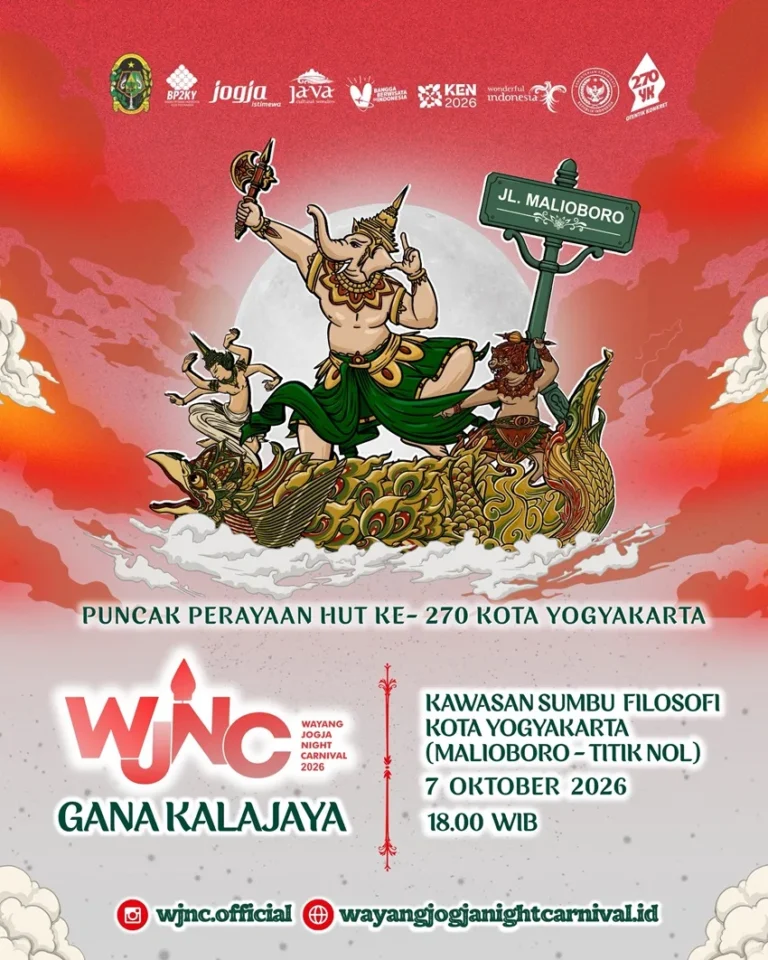 Wayang Jogja Night Carnival WJNC 2026 Ganakalajaya di Malioboro